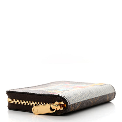 Louis Vuitton Monogram 2022 Christmas Animation New York Soho Zippy Coin Purse Yellow 4 of 7