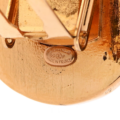 Chanel Quilted CC Hair Clip Barrette Gold 6 of 6