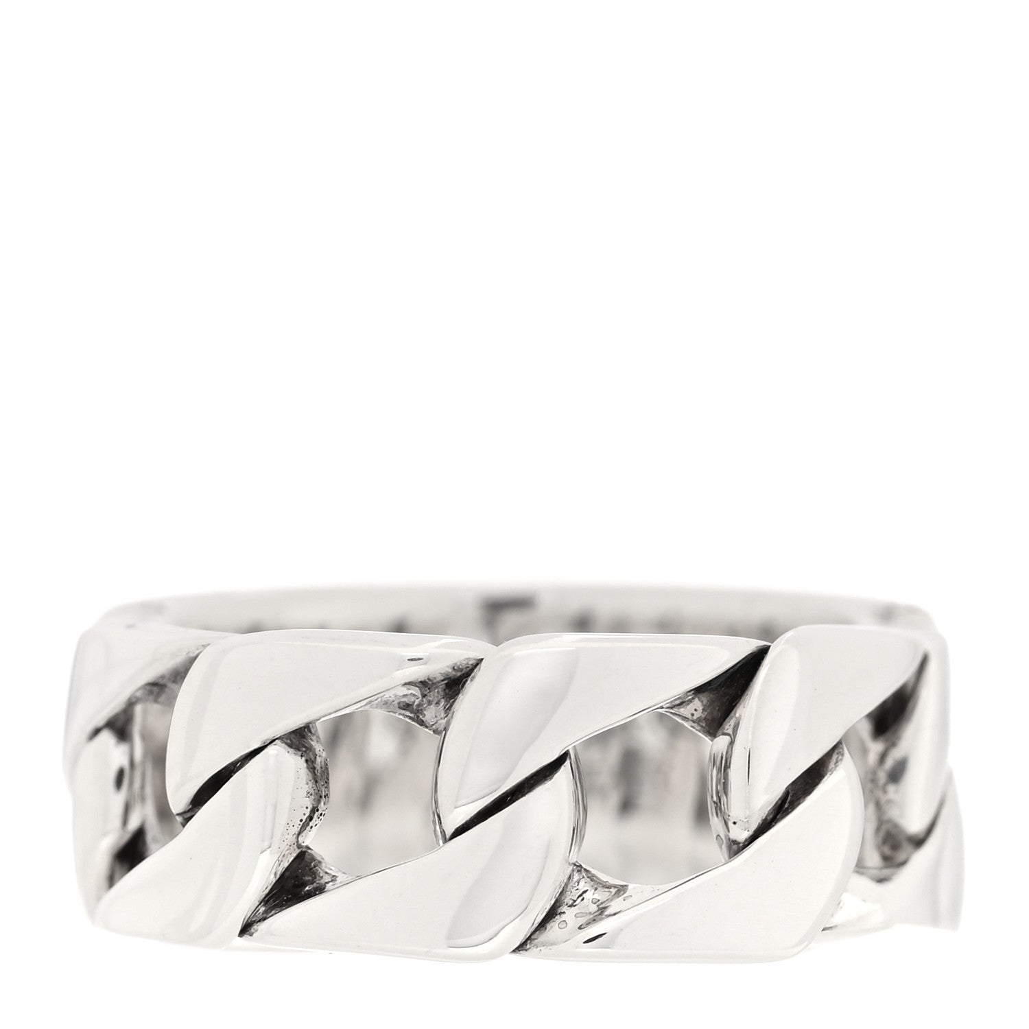 Tiffany Sterling Silver Curb Link Ring 50 5.25 1 of 5