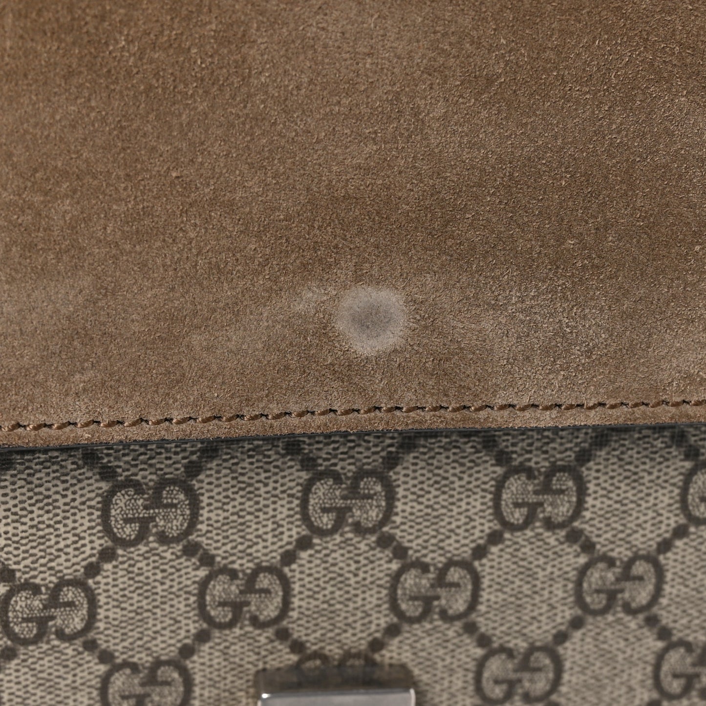 GG Supreme Monogram Small Dionysus Shoulder Bag Taupe