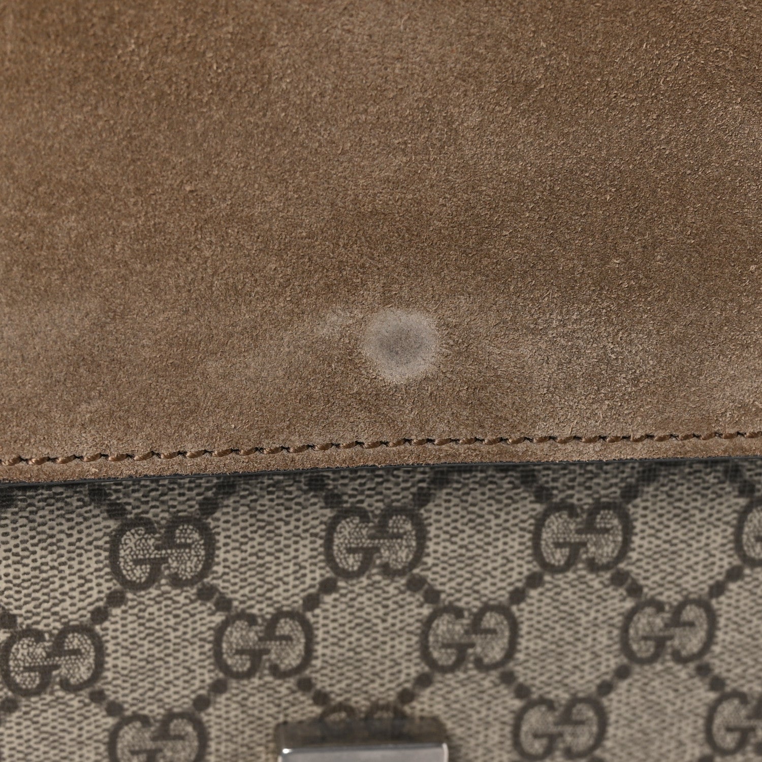 Gucci GG Supreme Monogram Small Dionysus Shoulder Bag Taupe 12 of 13