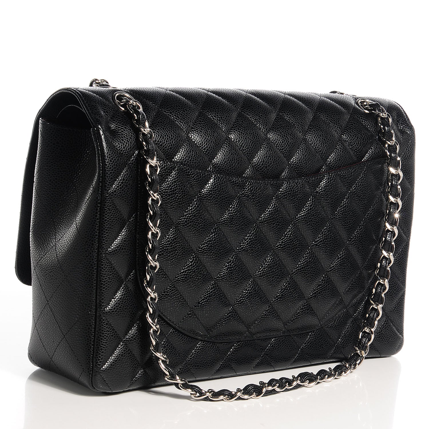 Chanel Caviar Quilted Maxi Double Flap Black 3 of 10