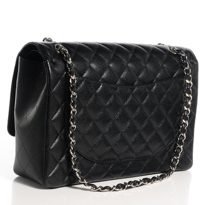 Chanel Caviar Quilted Maxi Double Flap Black 3 of 10