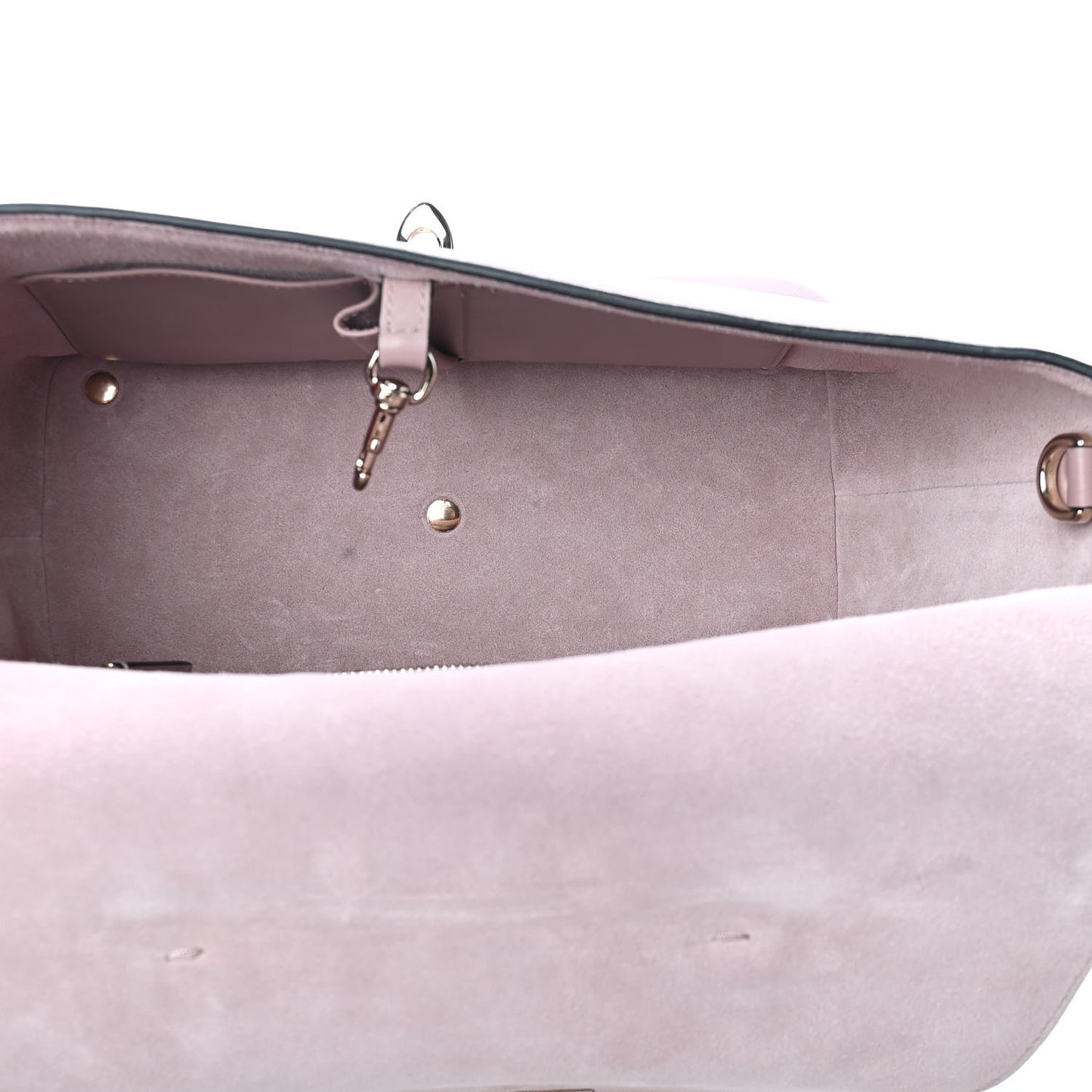 Calfskin Small Rockstud All Over Demilune Double Handle Satchel Lipstick