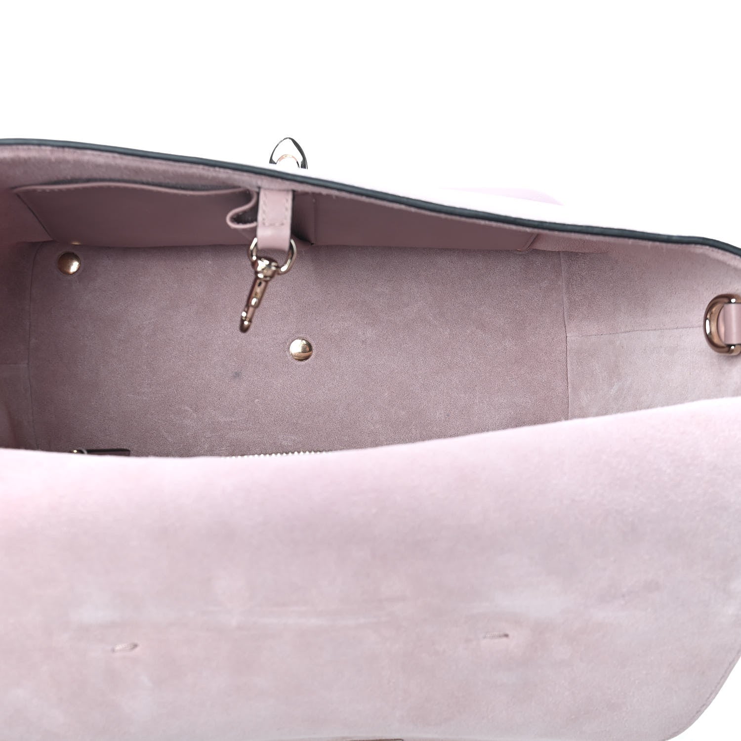 Valentino Garavani Calfskin Small Rockstud All Over Demilune Double Handle Satchel Lipstick 5 of 8