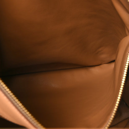 Prada Calfskin Studded Extra Large Galleria Double Zip Tote Natural 7 of 10