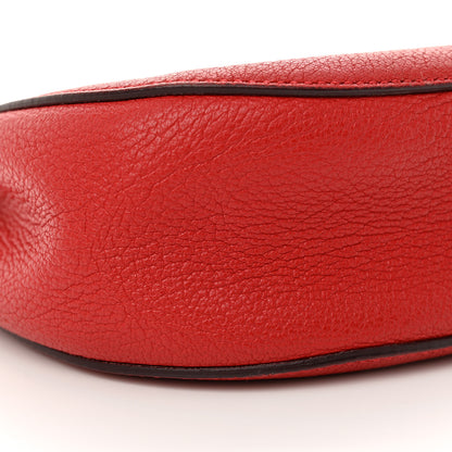 Chloe Grained Lambskin Mini Drew Shoulder Bag Plaid Red 8 of 11