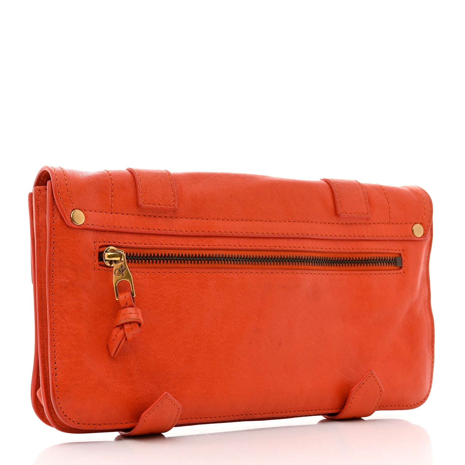 Proenza Schouler Lambskin PS1 Pochette Clutch Orange 3 of 8