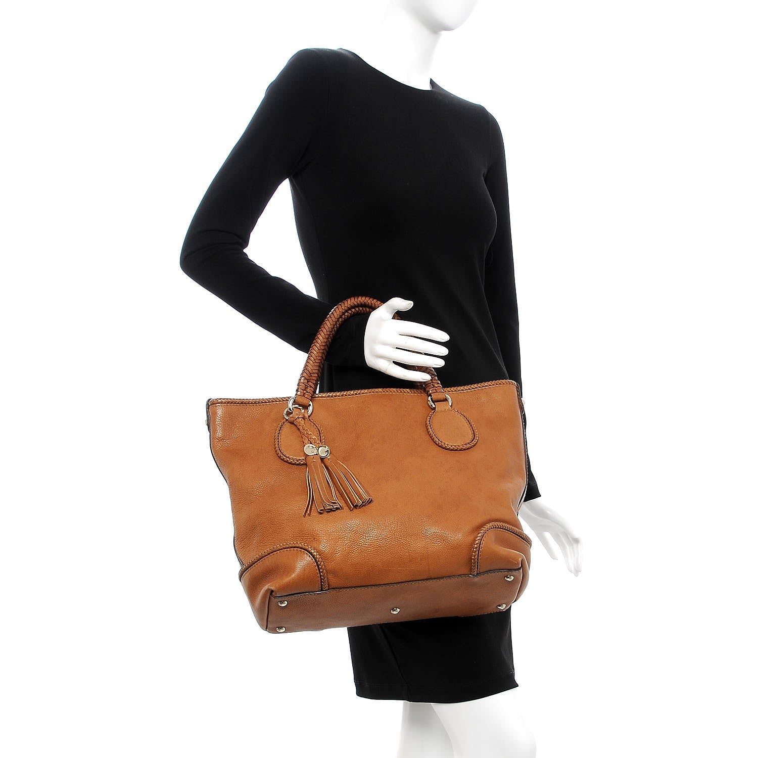Gucci Calfskin Medium Marrakech Tote Camel 2 of 10