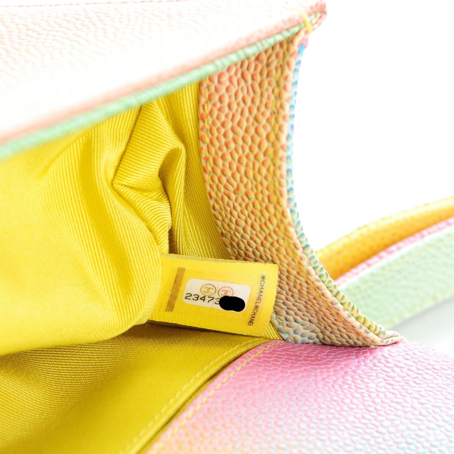 Caviar Quilted Medium Cuba Rainbow Boy Flap Multicolor