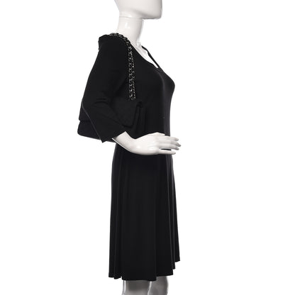 Chanel Jersey Quilted Medium Double Flap Black 2 of 11