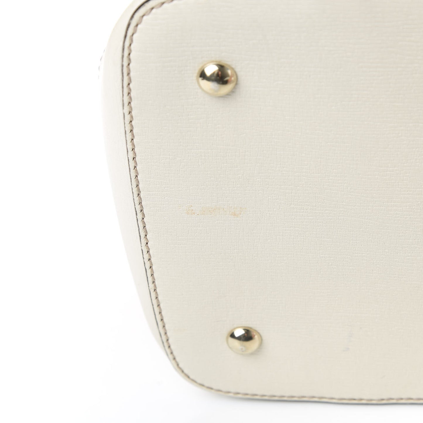 Canvas Flora Infinity Medium Nice Top Handle Dome Bag White