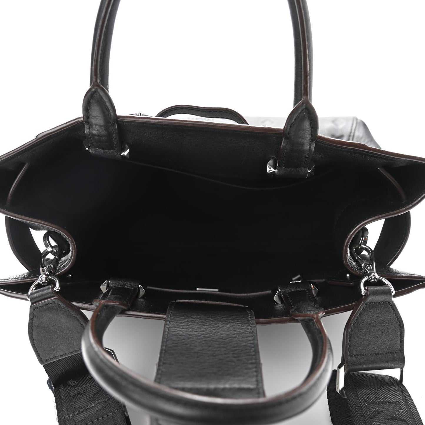 Calfskin Ottomar Monogram Medium Essential Tote Black