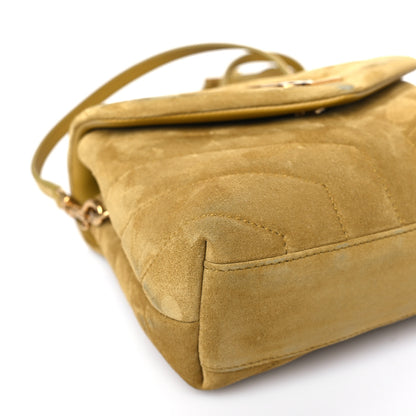 Saint Laurent Suede Toy Loulou Shoulder Bag Chartreuse 8 of 18