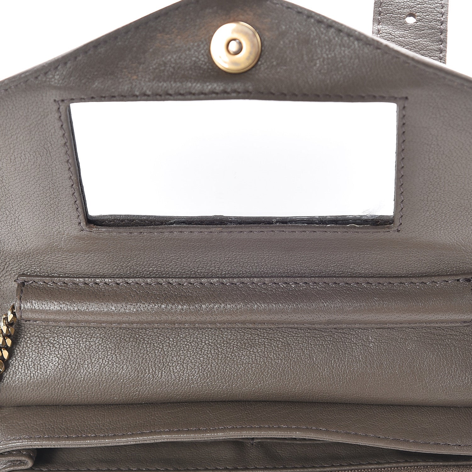 Proenza Schouler Lambskin PS1 Large Chain Wallet Smoke 9 of 20