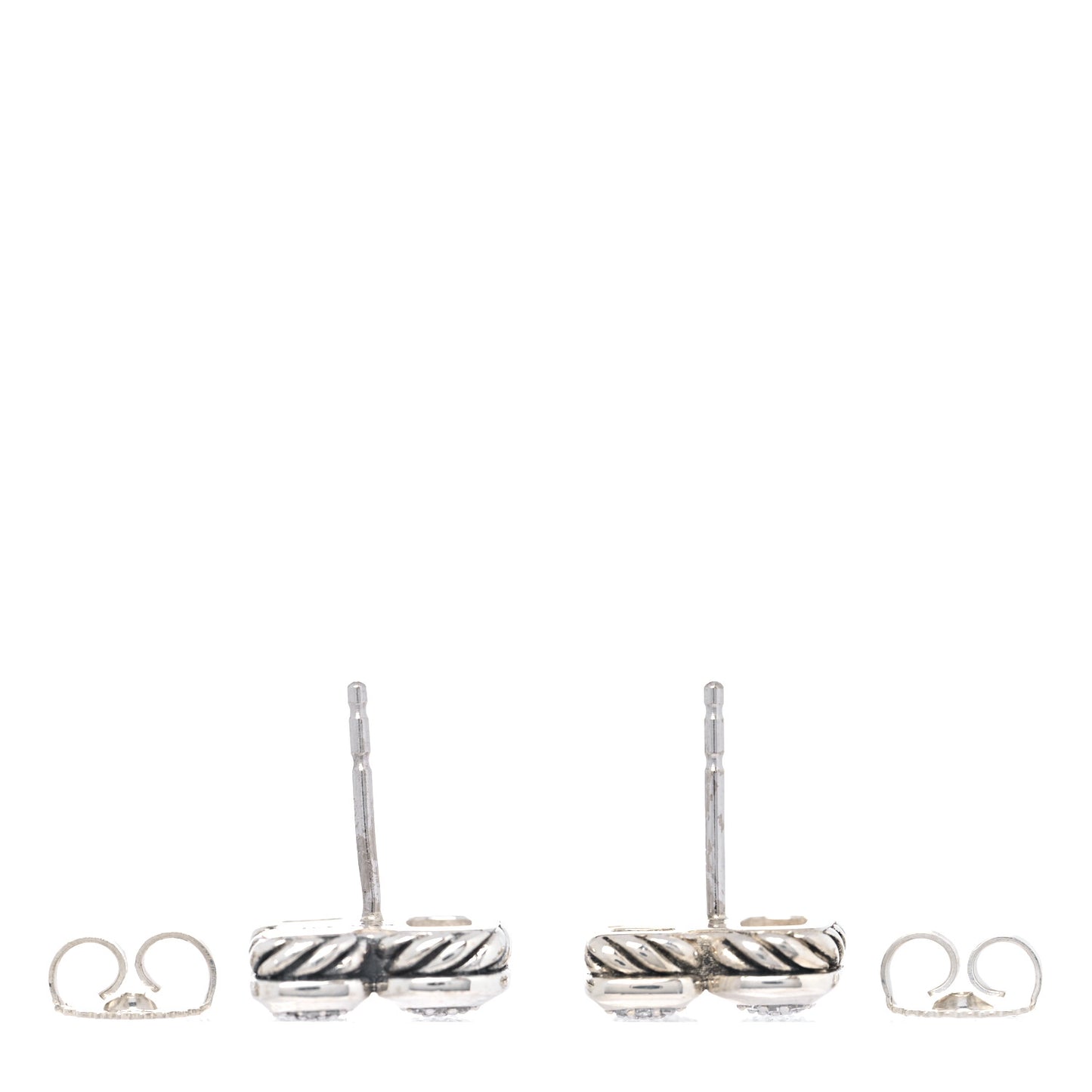 Sterling Silver Diamond Confetti Earrings