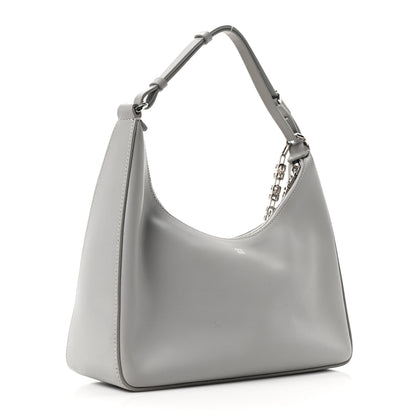 Givenchy Smooth Calfskin Small Moon Cut Out Shoulder Bag Grey 5 of 19