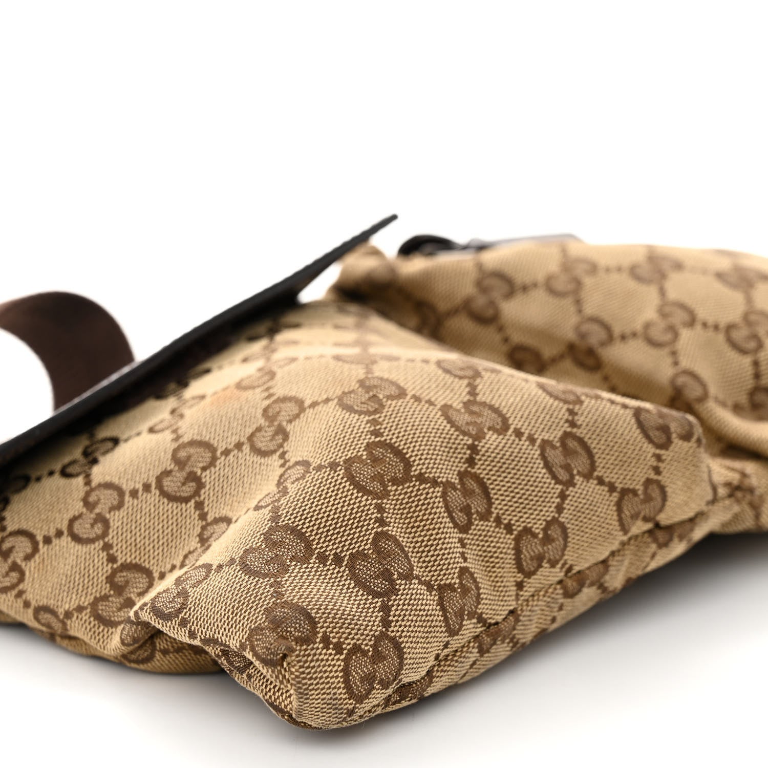 Gucci GG Monogram Double Pocket Belt Bag Dark Brown 10 of 12