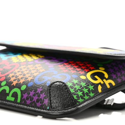Gucci GG Supreme Monogram Psychedelic Slim Belt Bag Black 9 of 10
