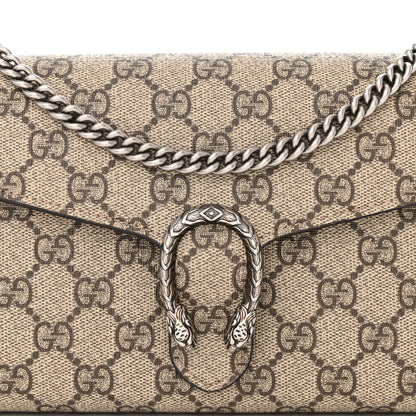 Gucci GG Supreme Monogram Mini Dionysus Chain Wallet Beige Taupe 9 of 11
