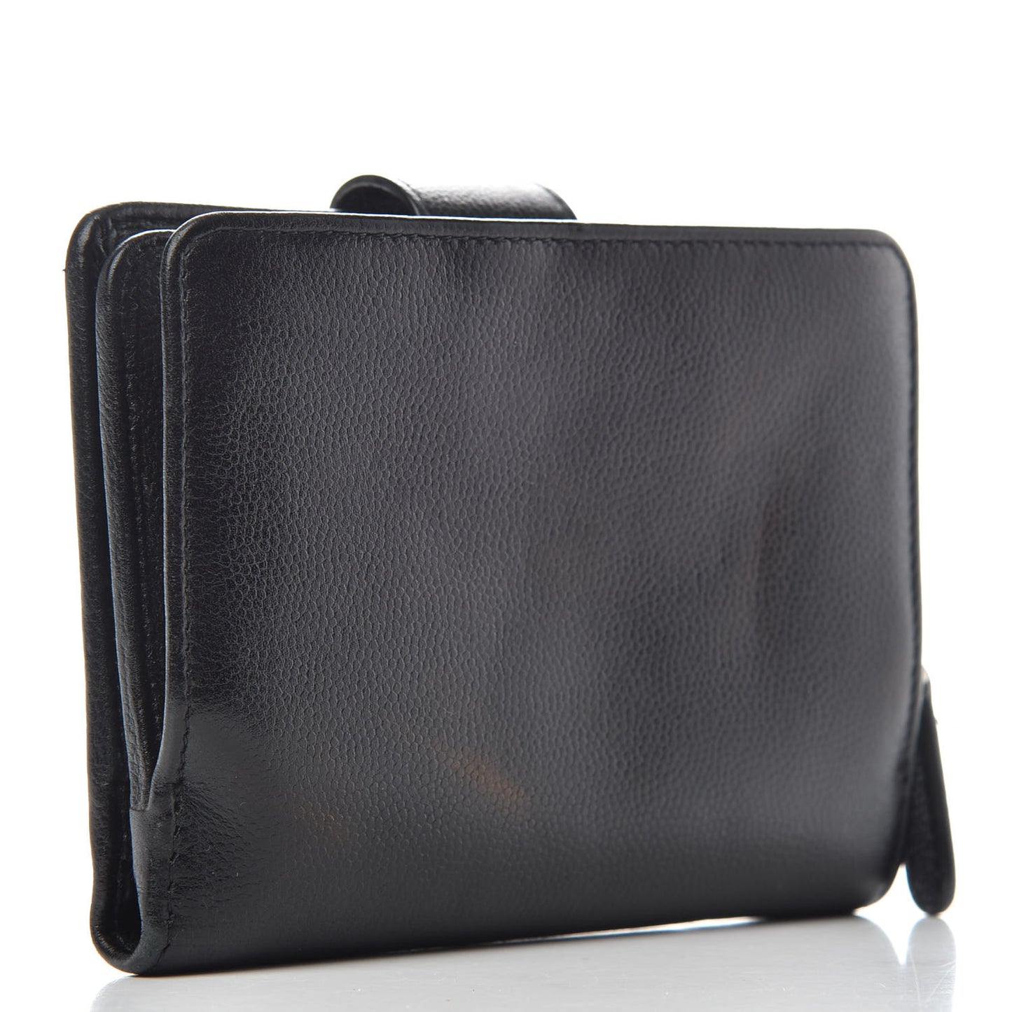 Caviar Sevruga French Compact Wallet Black