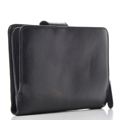 Chanel Caviar Sevruga French Compact Wallet Black 3 of 8
