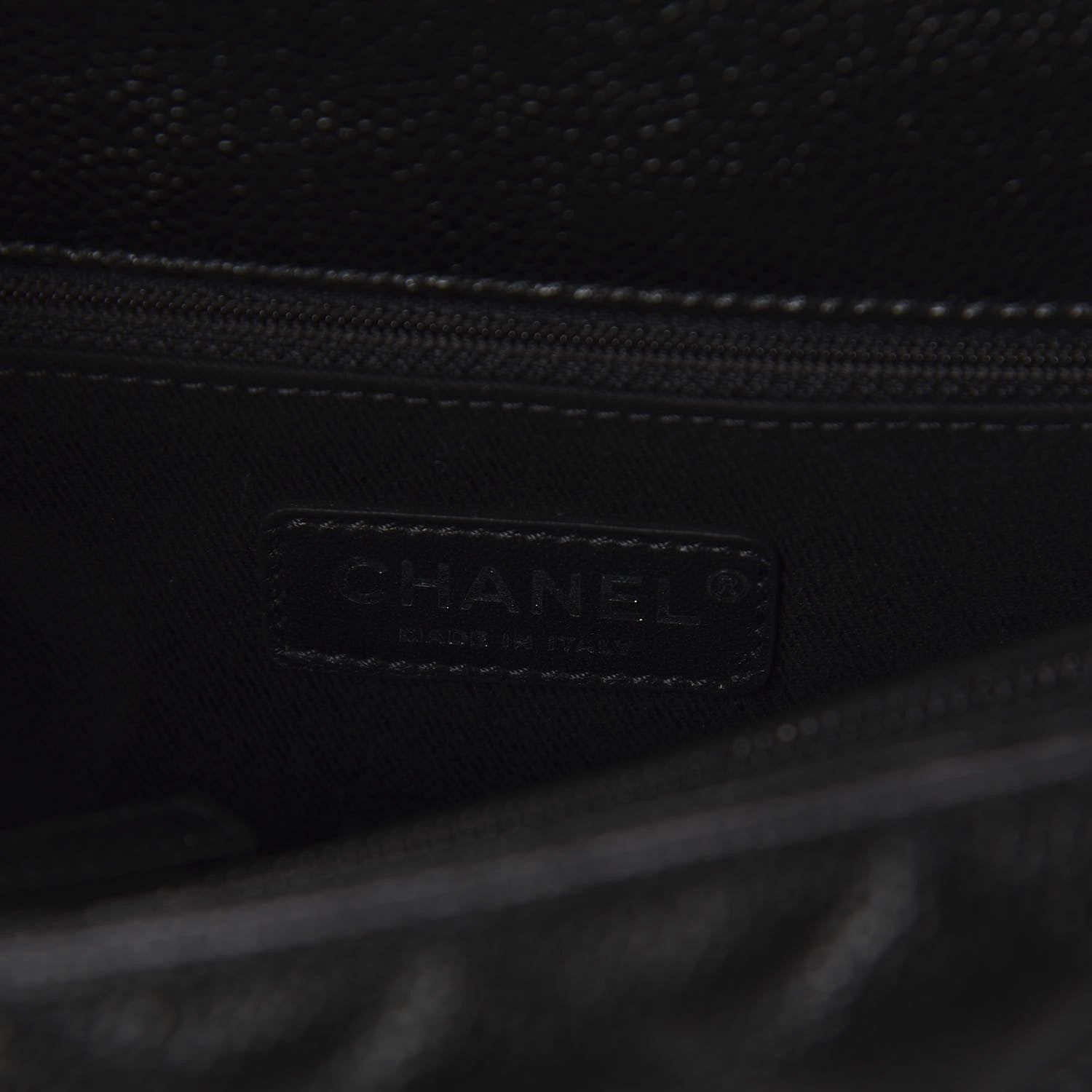 Chanel Caviar Quilted Small Coco Handle Flap So Black 9 of 12