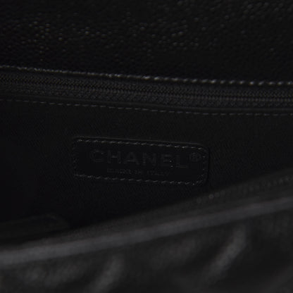Chanel Caviar Quilted Small Coco Handle Flap So Black 9 of 12