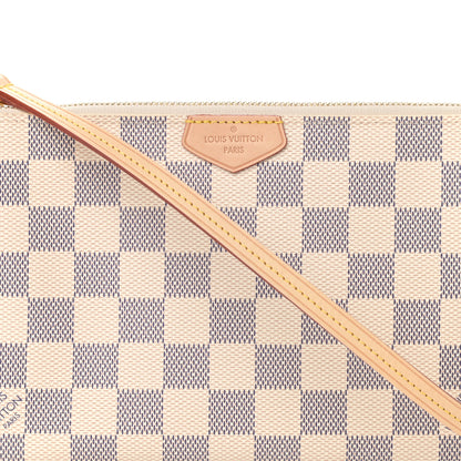 Louis Vuitton Damier Azur Double Zip Pochette 8 of 10
