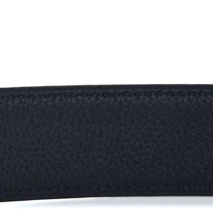 Hermes Box Togo 32mm Guilloche H Belt 90 36 Black Bleu Nuit 6 of 8