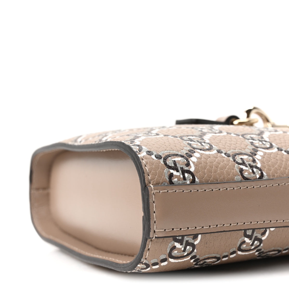 Gucci GG Shadow Monogram Mini Bucket Bag Beige Taupe 10 of 10