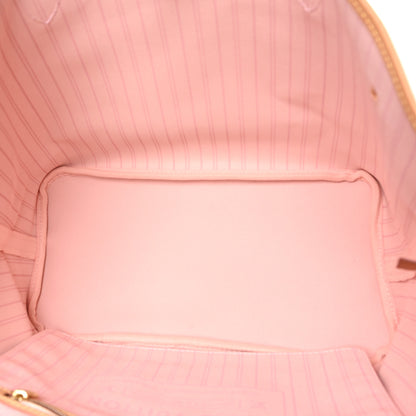 Louis Vuitton Damier Azur Neo Neverfull MM Rose Ballerine 5 of 10