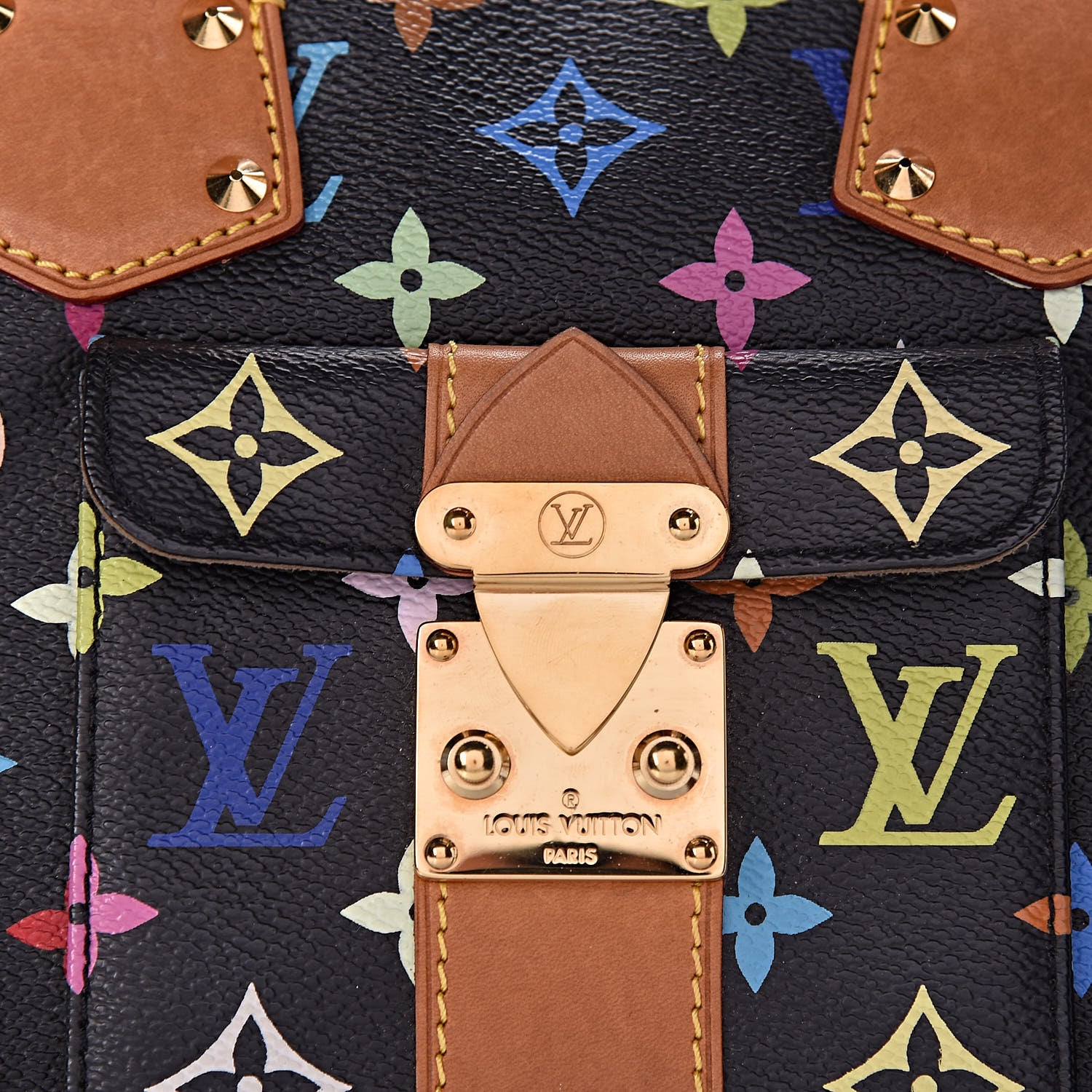 Louis Vuitton Monogram Multicolor Speedy 30 Black 6 of 17