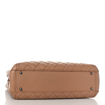 Chanel Caviar Quilted Large City Shopping Tote Beige 4 of 10