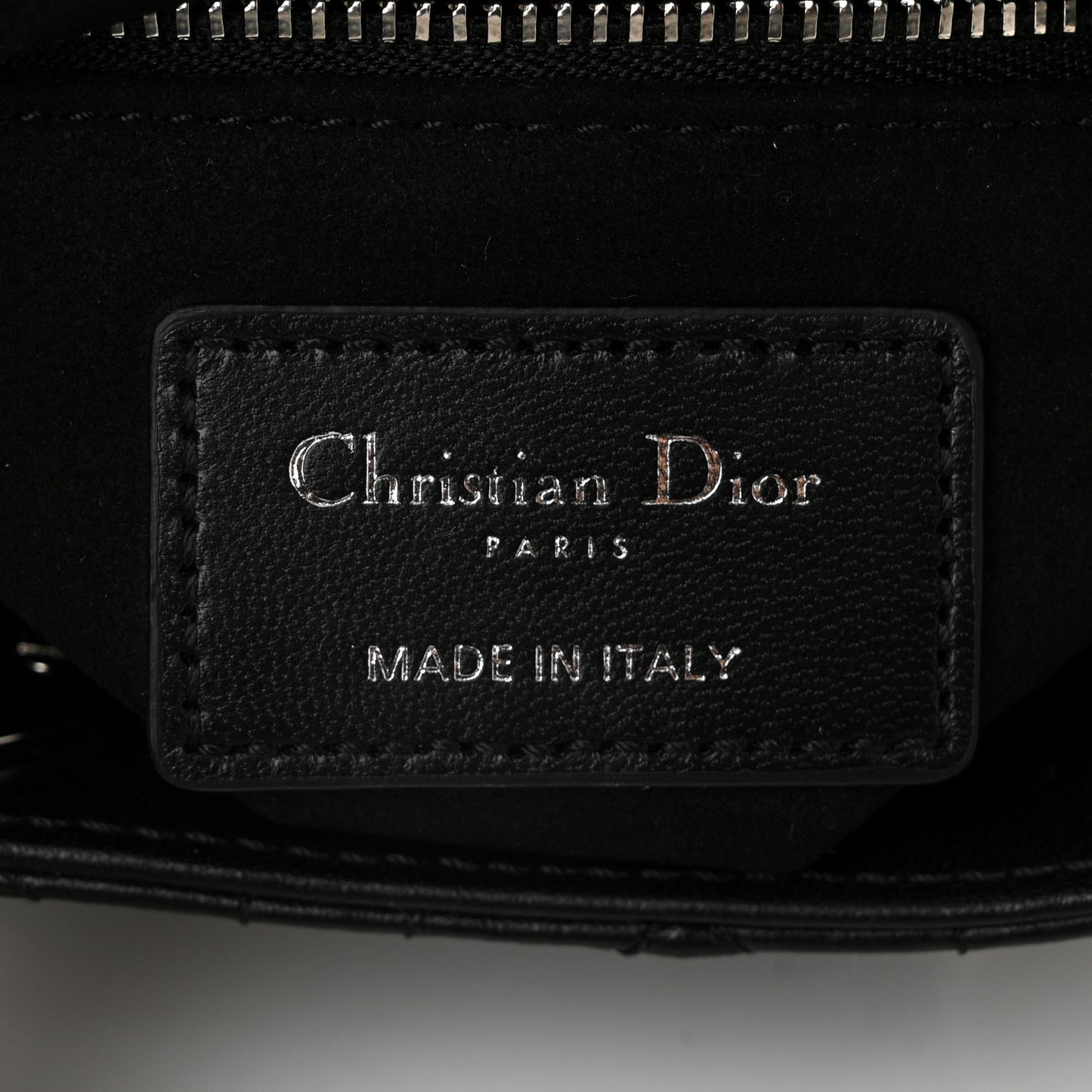 Lambskin Cannage Mini Lady Dior Black