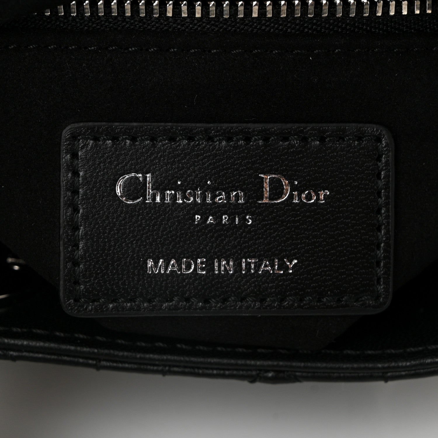 Christian Dior Lambskin Cannage Mini Lady Dior Black 6 of 10