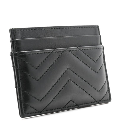 Gucci Calfskin Matelasse GG Marmont Card Holder Black 3 of 10