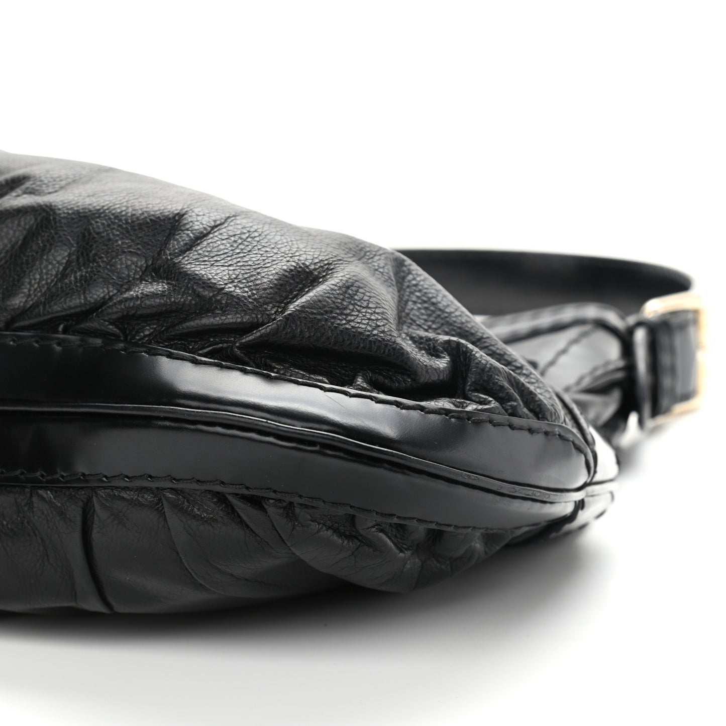 Calfskin Queen Bow Hobo Black