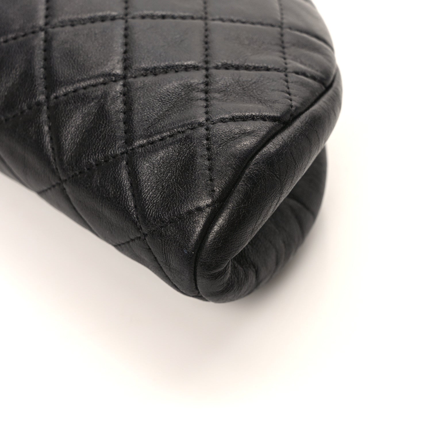 Chanel Lambskin Quilted Timeless Clutch Black 10 of 11