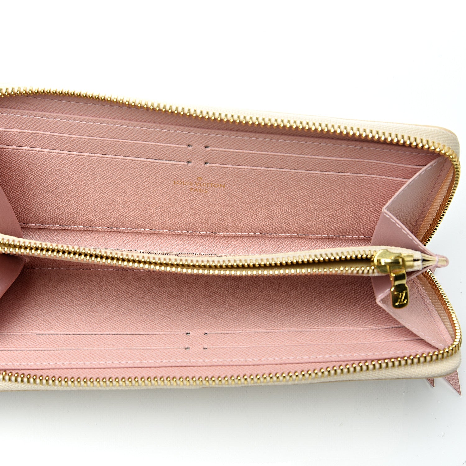 Louis Vuitton Damier Azur Clemence Wallet Rose Ballerine 4 of 5