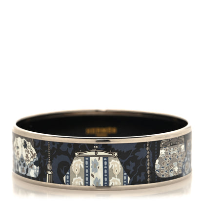 Hermes Enamel Printed Cachemire de Tamara Wide Bracelet 62 1 of 5