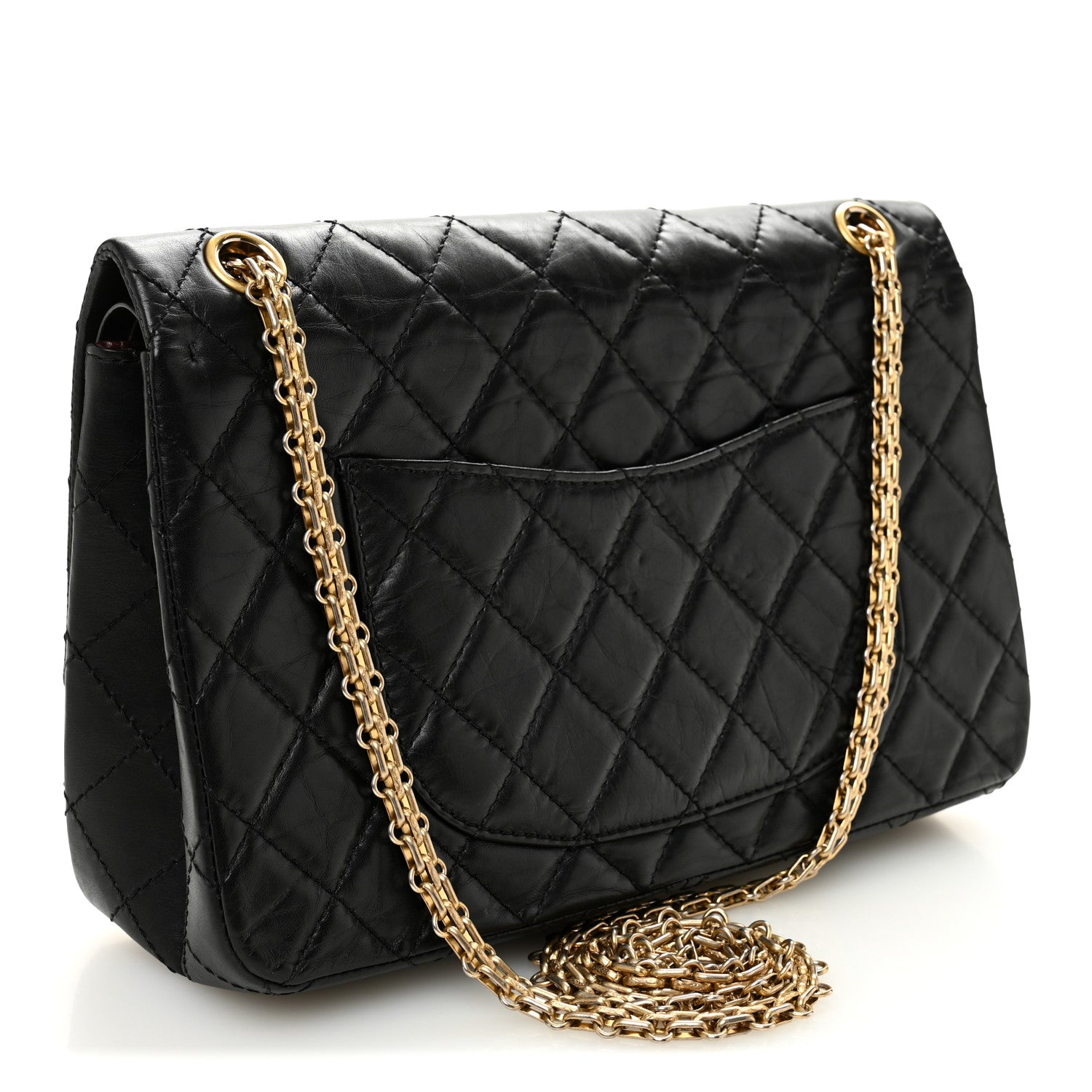 Chanel Aged Calfskin Quilted 2.55 Reissue 226 Flap Black 3 of 10