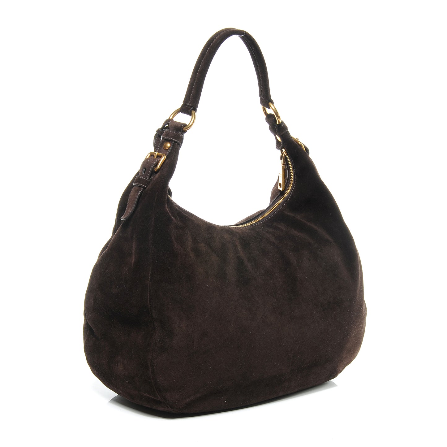 Suede Hobo Moro Brown
