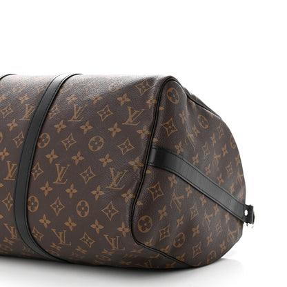 Louis Vuitton Monogram Macassar Keepall Bandouliere 45 10 of 14