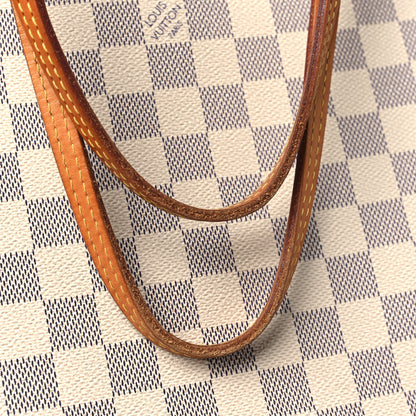 Louis Vuitton Damier Azur Neo Neverfull MM Rose Ballerine 11 of 12