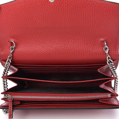 Gucci Calfskin Mini Dionysus Chain Wallet Hibiscus Red 5 of 10