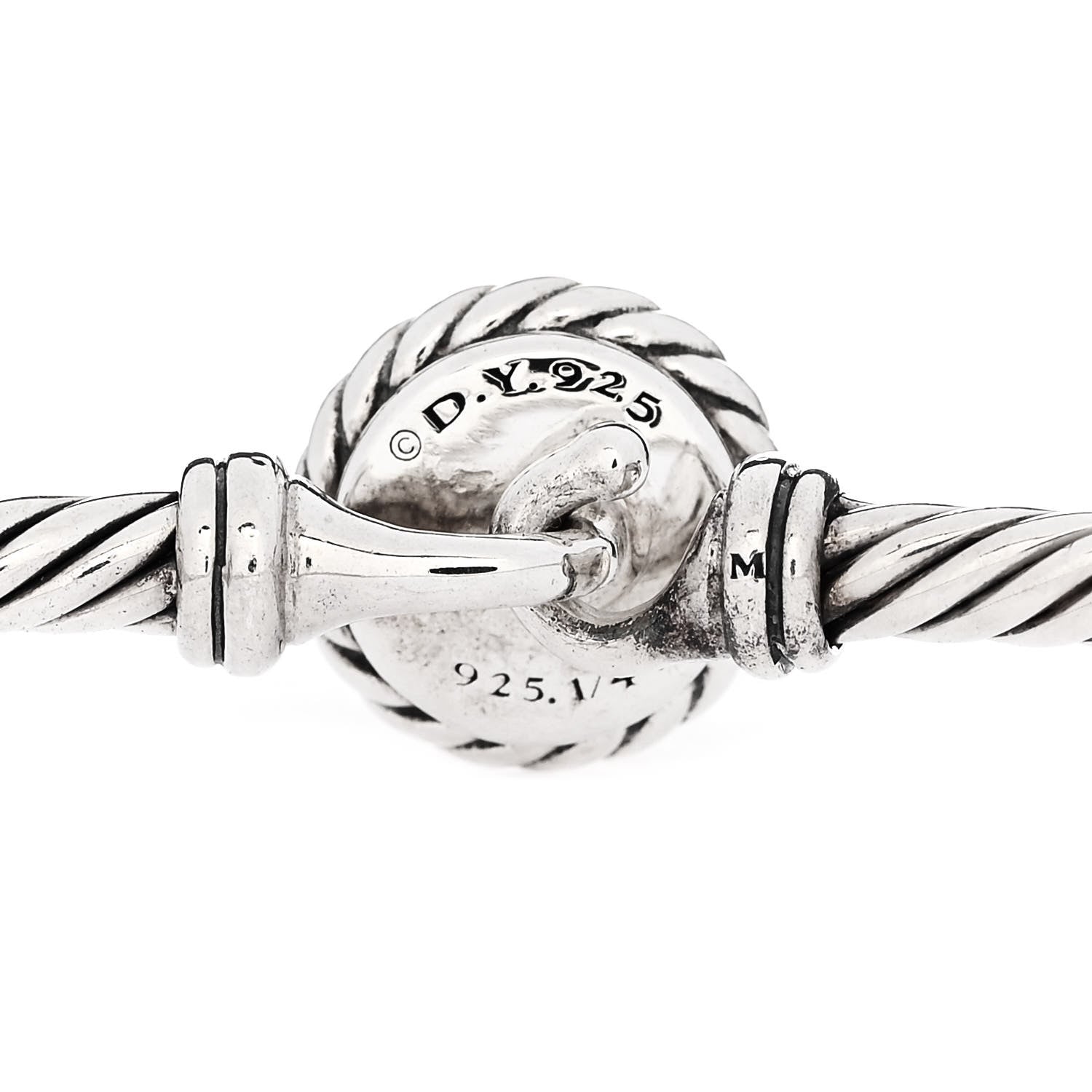 David Yurman Sterling Silver 18K Yellow Gold 3mm Chatelaine Bracelet 3 of 3