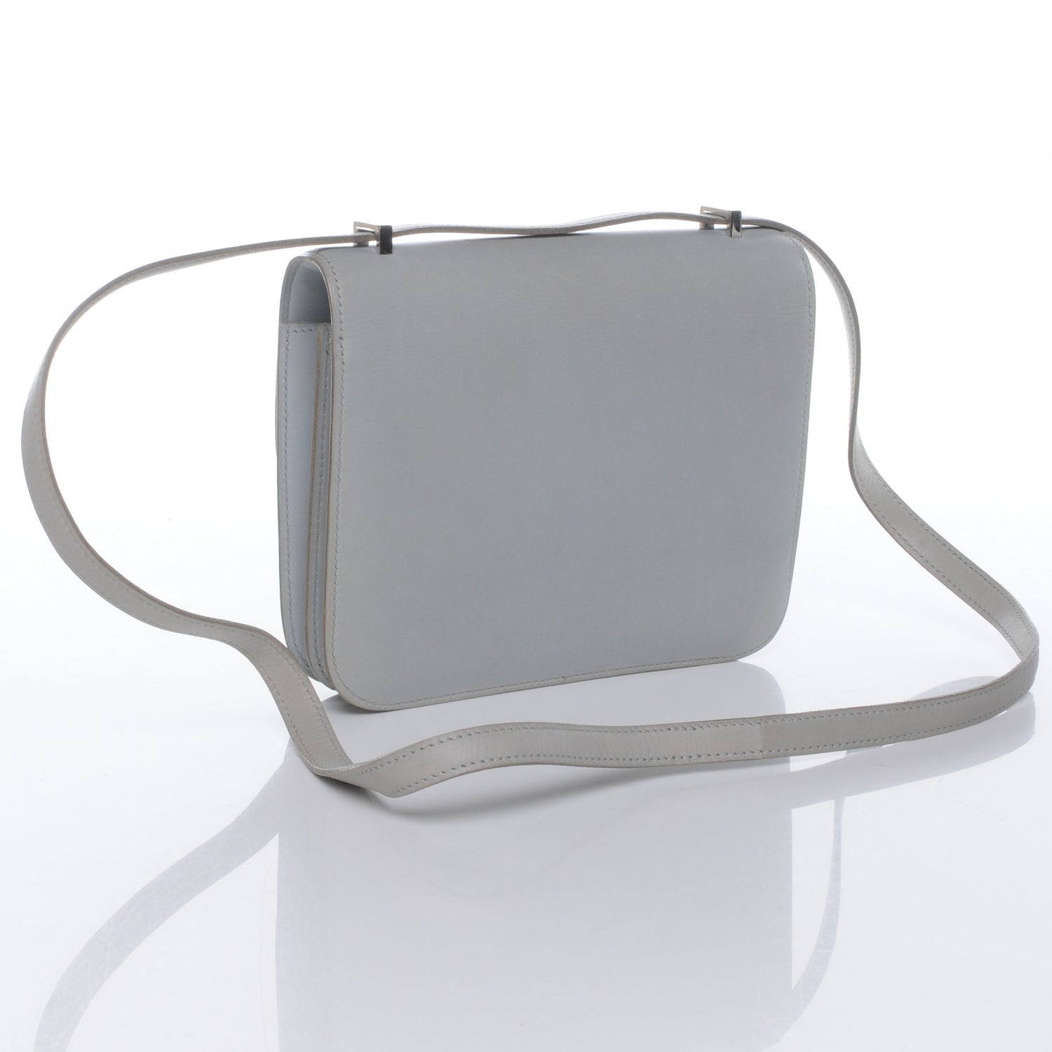 Hermes Box Leather Mini Constance Gris Pale 3 of 8