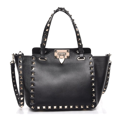 Valentino Garavani Vitello Mini Rockstud Tote Black 1 of 8