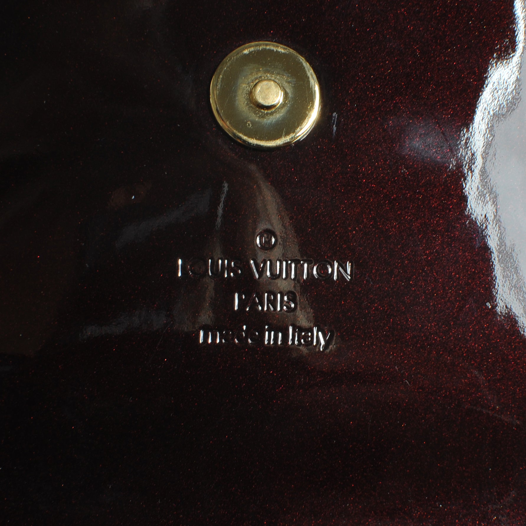 Louis Vuitton Patent Sobe Clutch Amarante 5 of 7